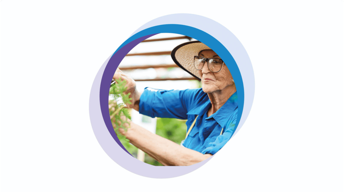 starší žena, zahradničení, život s diabetem 2. typu, Oslaď to cukrovce