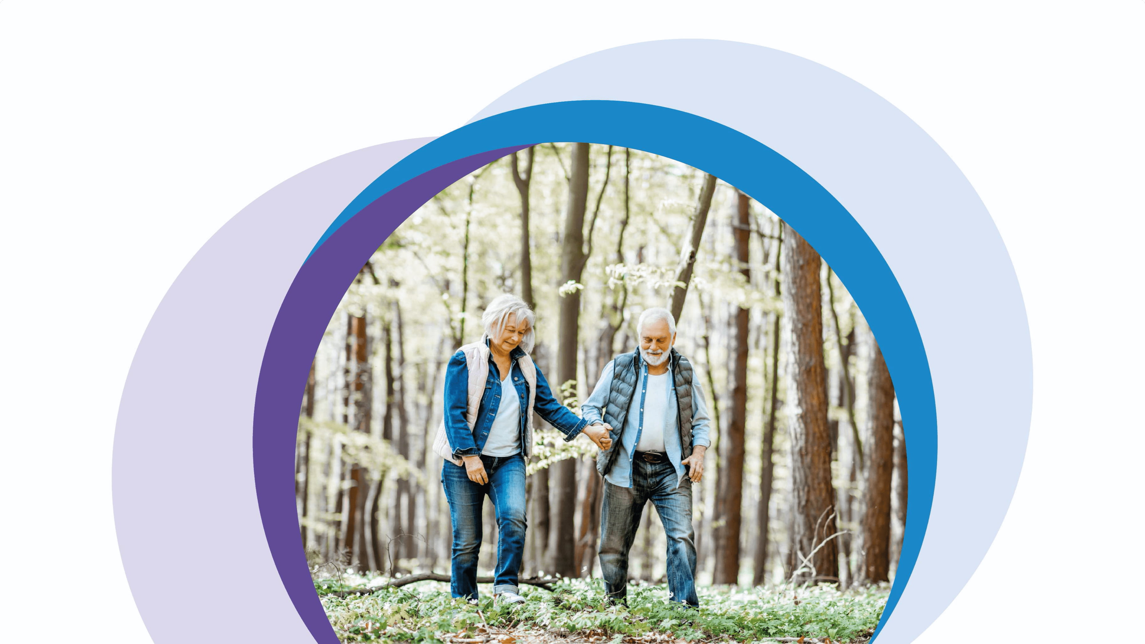 Starší pár, procházka, cvičení, život s diabetem 2. typu, Oslaď to cukrovce